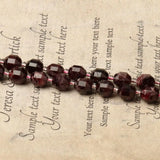 8mm Dark Red Olive Shape Garnet Gemstone Beads 15inch