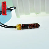 Natural Garnet Orgone Pendant for Healing and Meditation
