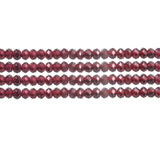 Natural Garnet Faceted Abacus Disc Stone Beads Strand 2/3/4mm