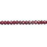 Natural Garnet Faceted Abacus Disc Stone Beads Strand 2/3/4mm