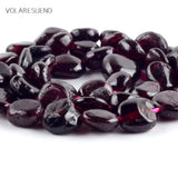 Red Jades Stone Irregular Beads for Jewelry Making 8-10mm 15"