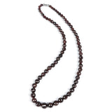 Natural Garnet Stone Cut Beads 10mm Jewelry Necklace for Women