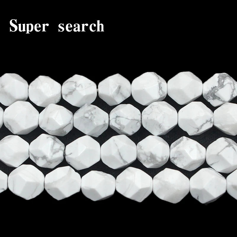 Natural Magnesite Howlite Beads 6-10 MM for DIY Bracelet