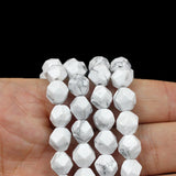 Natural Magnesite Howlite Beads 6-10 MM for DIY Bracelet