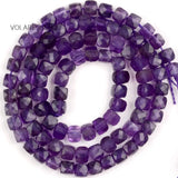 Faceted Amethyst Beads for DIY Jewelry Making