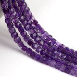 Faceted Amethyst Beads for DIY Jewelry Making 15"
