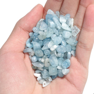 Aquamarine Chip Stone Beads 3-5-8mm 16''