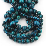 Peacock Tiger Eye Round Beads for DIY Jewelry Making 6 8 10mm