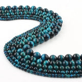 Peacock Tiger Eye Round Beads for DIY Jewelry Making 6 8 10mm