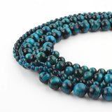 Peacock Tiger Eye Round Beads for DIY Jewelry Making 6 8 10mm