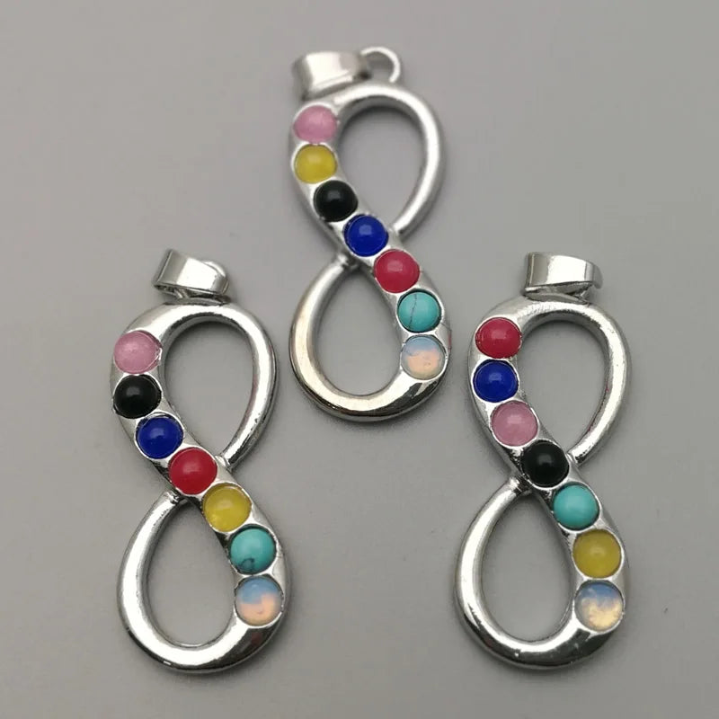 7 Chakra Healing Reiki Pendant Charm Beads 12pcs