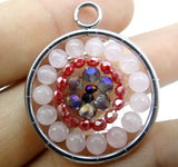 7 Chakra Reiki Healing Gem Stone Pendant Set