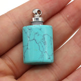 Agat Oil Diffuser Perfume Bottle Pendant for DIY Jewelry Making