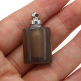Agat Oil Diffuser Perfume Bottle Pendant for DIY Jewelry Making