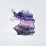 Fluorite Gem Stone Animal Carving Pendant