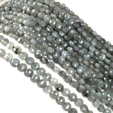Aquamarines Dalmatian Jaspers Beaded Faceted Loose Beads 14''