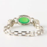 Natural Gem Stone Bead Bracelet with Cloisonne Butterfly Charm