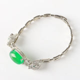 Natural Gem Stone Bead Bracelet with Cloisonne Butterfly Charm