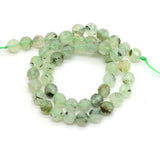 Faceted Tiger Eye Rose Pink Quartz Agate Beads 14''