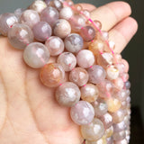 Pink Cherry Agates Round Gem Stone Beads 15'' 6 8 10 12mm