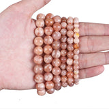 Sunstone Gemstone Round Beads 4-12mm Loose for Jewelry Making