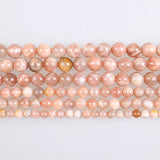 Sunstone Gemstone Round Beads 4-12mm Loose for Jewelry Making