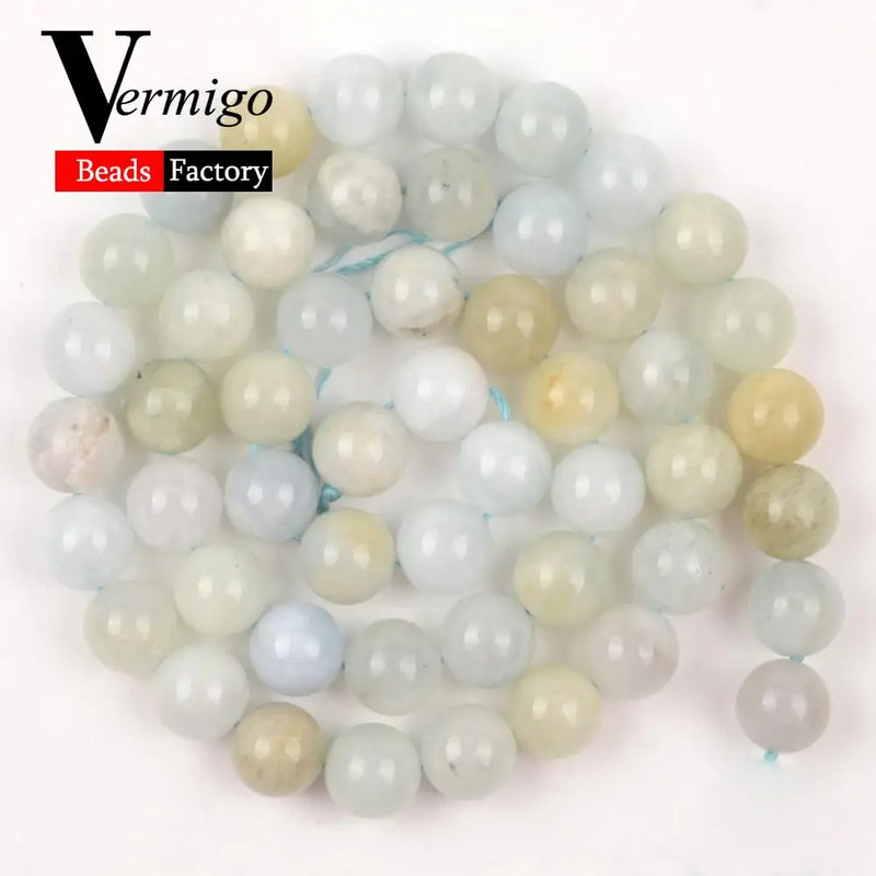 Natural Beryls Mineral Beads 6 8 10mm Round Emeralds Beads 15inch