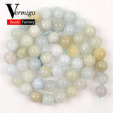 Natural Beryls Mineral Beads 6 8 10mm Round Emeralds Beads 15inch