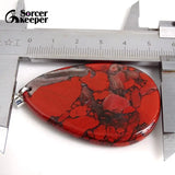 Bloodstone Pendant for DIY Necklace Healing Crystals Beads