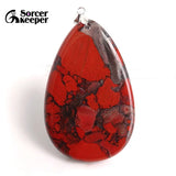Bloodstone Pendant for DIY Necklace Healing Crystals Beads