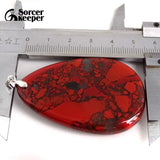 Bloodstone Pendant for DIY Necklace Slide Healing Crystals Beads