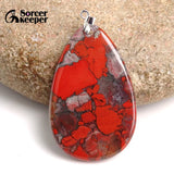 Bloodstone Pendant for DIY Necklace Healing Crystals Beads
