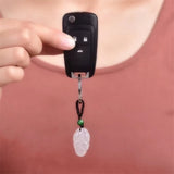 Chalcedony Carved Leaf Agate Pendant for DIY Jewelry Making