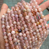 Cherry Blossom Agates Round Loose Beads 6-12mm Spacer Beads