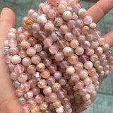 Cherry Blossom Agates Round Loose Beads 6-12mm Spacer Beads