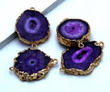 Chrysanthemum Agate Quartz Crystal Pendant for DIY Jewelry Making