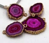 Chrysanthemum Agate Quartz Crystal Pendant for DIY Jewelry Making
