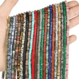 Natural Gem Stone Cylinder Tube Beads DIY Bracelet Necklace Spacer Beads