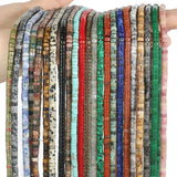 Natural Gem Stone Cylinder Tube Beads DIY Bracelet Necklace Spacer Beads