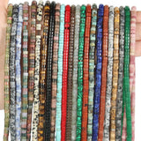 Natural Gem Stone Cylinder Tube Beads DIY Bracelet Necklace Spacer Beads