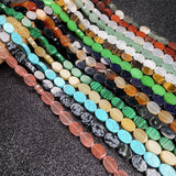 Gem Stone Egg Shape Beading Agates Crystal Beads for Jewelry Making