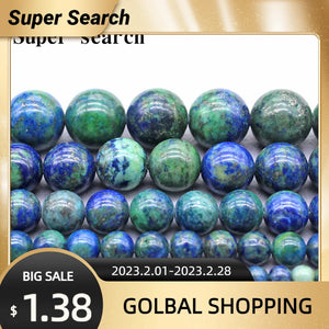 Lapis Lazuli Malachite Round Beads 4-12mm DIY Bracelet Necklace