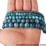 Ocean Apatite Round Loose Beads 4 6 8 10 12MM DIY Jewelry Making