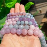 Purple Morganite Round Gemstone Spacer Beads 15''