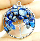 7 Chakra Reiki Healing Tree Of Life Pendant - 10pcs