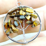 7 Chakra Reiki Healing Tree Of Life Pendant - 10pcs
