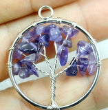 7 Chakra Reiki Healing Tree Of Life Pendant - 10pcs