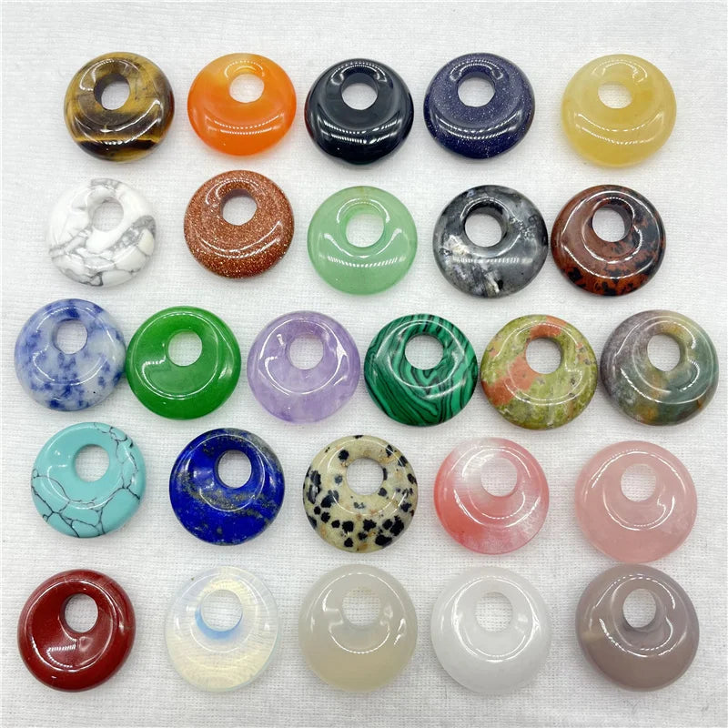 Gem Stone Quartz Crystal Pendant for Jewelry Making 20pcs