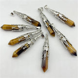 Amethyst Pendulum Quartz Crystal Pendant 20Pcs