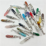 Amethyst Pendulum Quartz Crystal Pendant 20Pcs